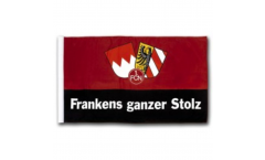 Flagge mit Hohlsaum 1. FC Nürnberg Frankens ganzer Stolz - 100 x 150 cm