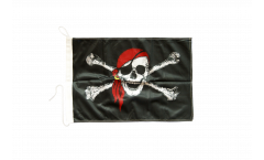 Bootsfahne Pirat mit Kopftuch - 30 x 40 cm