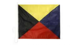 Signalflagge Zulu (Z) - 75 x 90 cm