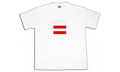 T-Shirt Österreich, weiß, Größe M, Round-T