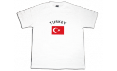 T-Shirt Türkei, weiß, Größe M, Round-T