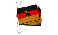 Fahnenkette Deutschland mit Adler - 15 x 22 cm
