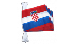 Fahnenkette Kroatien - 15 x 22 cm
