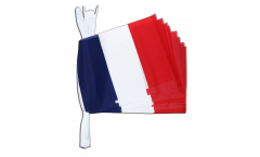 Fahnenkette Frankreich - 15 x 22 cm