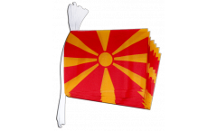 Fahnenkette Nordmazedonien - 15 x 22 cm