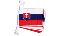 Fahnenkette Slowakei - 15 x 22 cm