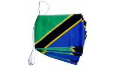 Fahnenkette Tansania - 15 x 22 cm