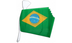 Fahnenkette Brasilien - 15 x 22 cm