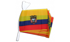 Fahnenkette Ecuador - 15 x 22 cm