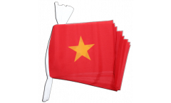 Fahnenkette Vietnam - 15 x 22 cm