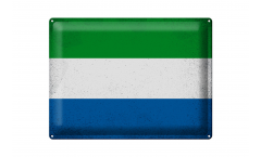 Blechschild Sierra Leone