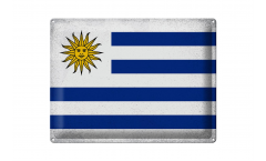 Blechschild Uruguay