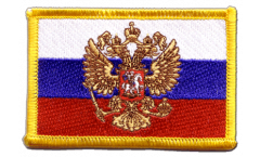 Aufnäher Russland mit Wappen - 8 x 6 cm