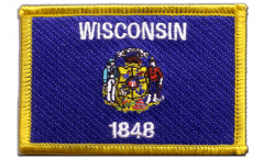 Aufnäher USA Wisconsin - 8 x 6 cm