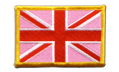 Aufnäher Großbritannien Union Jack Pink - 8 x 6 cm