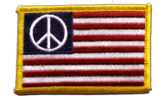 Aufnäher USA PEACE - 8 x 6 cm