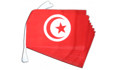 Fahnenkette Tunesien - 30 x 45 cm