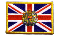 Aufnäher Großbritannien mit Wappen - 8 x 6 cm