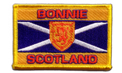 Aufnäher Schottland Bonnie Scotland - 8 x 6 cm