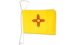 Fahnenkette USA New Mexico - 15 x 22 cm