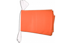 Fahnenkette Einfarbig Orange - 15 x 22 cm