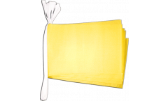 Fahnenkette Einfarbig Gelb - 15 x 22 cm