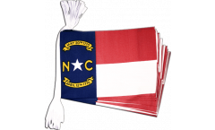 Fahnenkette USA North Carolina - 15 x 22 cm