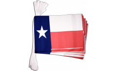 Fahnenkette USA Texas - 15 x 22 cm