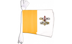 Fahnenkette Vatikan - 15 x 22 cm