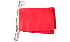 Fahnenkette Einfarbig Rot - 30 x 45 cm