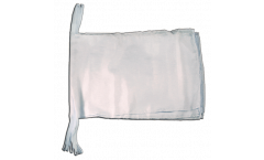 Fahnenkette Einfarbig Weiß - 30 x 45 cm