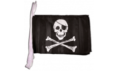 Fahnenkette Pirat Skull and Bones - 30 x 45 cm