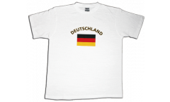 T-Shirt Deutschland, weiß, Größe L, Round-T