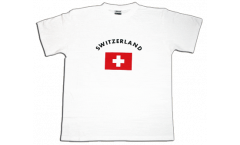 T-Shirt Schweiz, weiß, Größe XXL, Round-T
