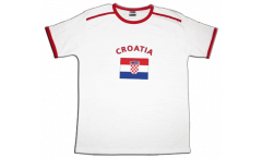 T-Shirt Kroatien, weiß-rot, Größe XL, Soccer-T