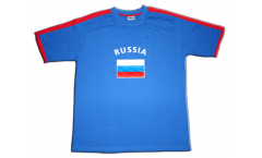 T-Shirt Russland, blau-rot, Größe XXL, Runner-T