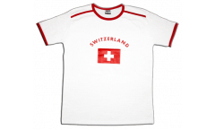 T-Shirt Schweiz, weiß-rot, Größe XXL, Soccer-T