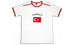 T-Shirt Türkei, weiß-rot, Größe XL, Soccer-T