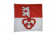 Flagge Schweiz Kanton Obwalden - 90 x 90 cm