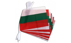 Fahnenkette Bulgarien - 15 x 22 cm