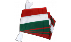 Fahnenkette Ungarn - 15 x 22 cm