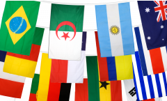 Flaggenkette WM 2014 - 15 x 22 cm