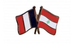 Freundschaftspin Frankreich - Libanon - 22 mm