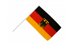 Stockflagge Deutschland mit Adler - 60 x 90 cm