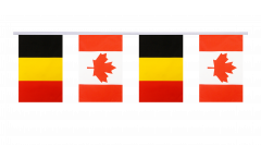Freundschaftskette Belgien - Kanada - 15 x 22 cm