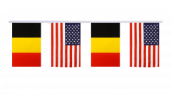 Freundschaftskette Belgien - USA - 15 x 22 cm