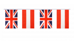 Freundschaftskette Großbritannien - Österreich - 15 x 22 cm