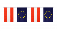 Freundschaftskette Österreich - Europäische Union EU - 15 x 22 cm