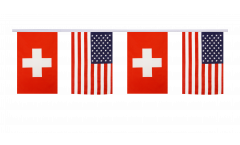 Freundschaftskette Schweiz - USA - 15 x 22 cm