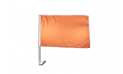 Autofahne Einfarbig Orange - 30 x 40 cm